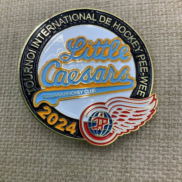 Little Caesars Detroit 2024 International Pee-Wee Hockey Tournament Quebec Pin - Picture 1 of 3